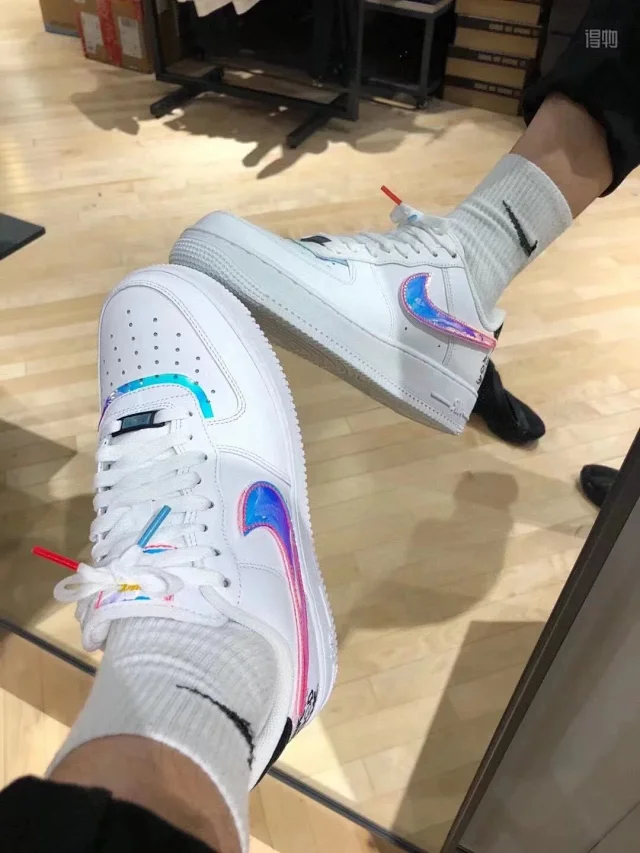 Nike Sneakers Air Force 1 low-top with graphic Swoosh designs product detail image 6