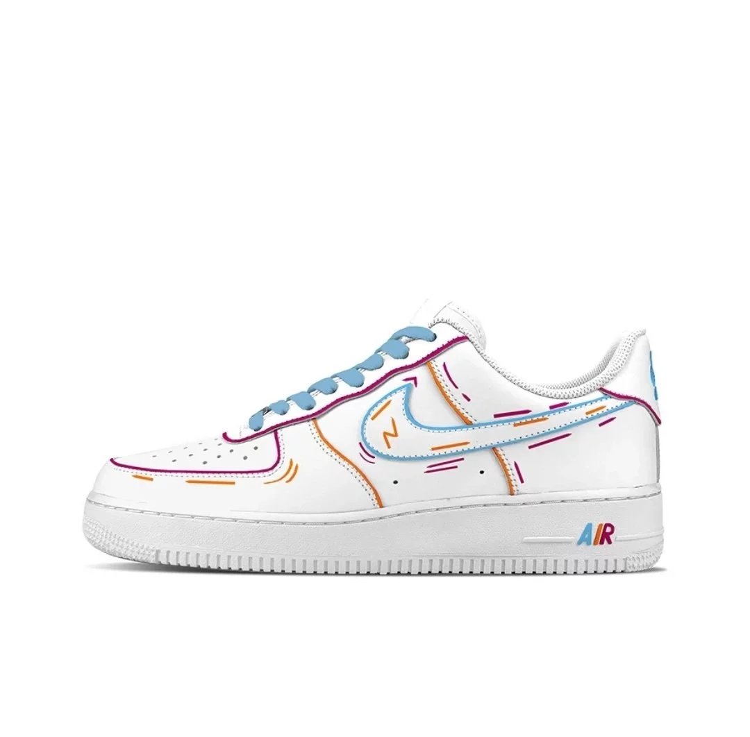 Nike Sneakers Air Force 1 '07 Low Two-Dimensional — Colorful