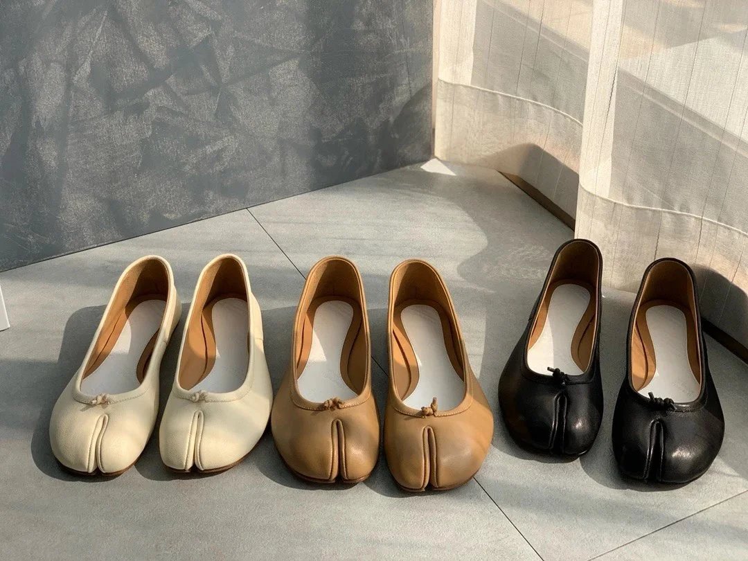 Maison Margiela Leather Shoes Tabi split-toe ballet flats image 4