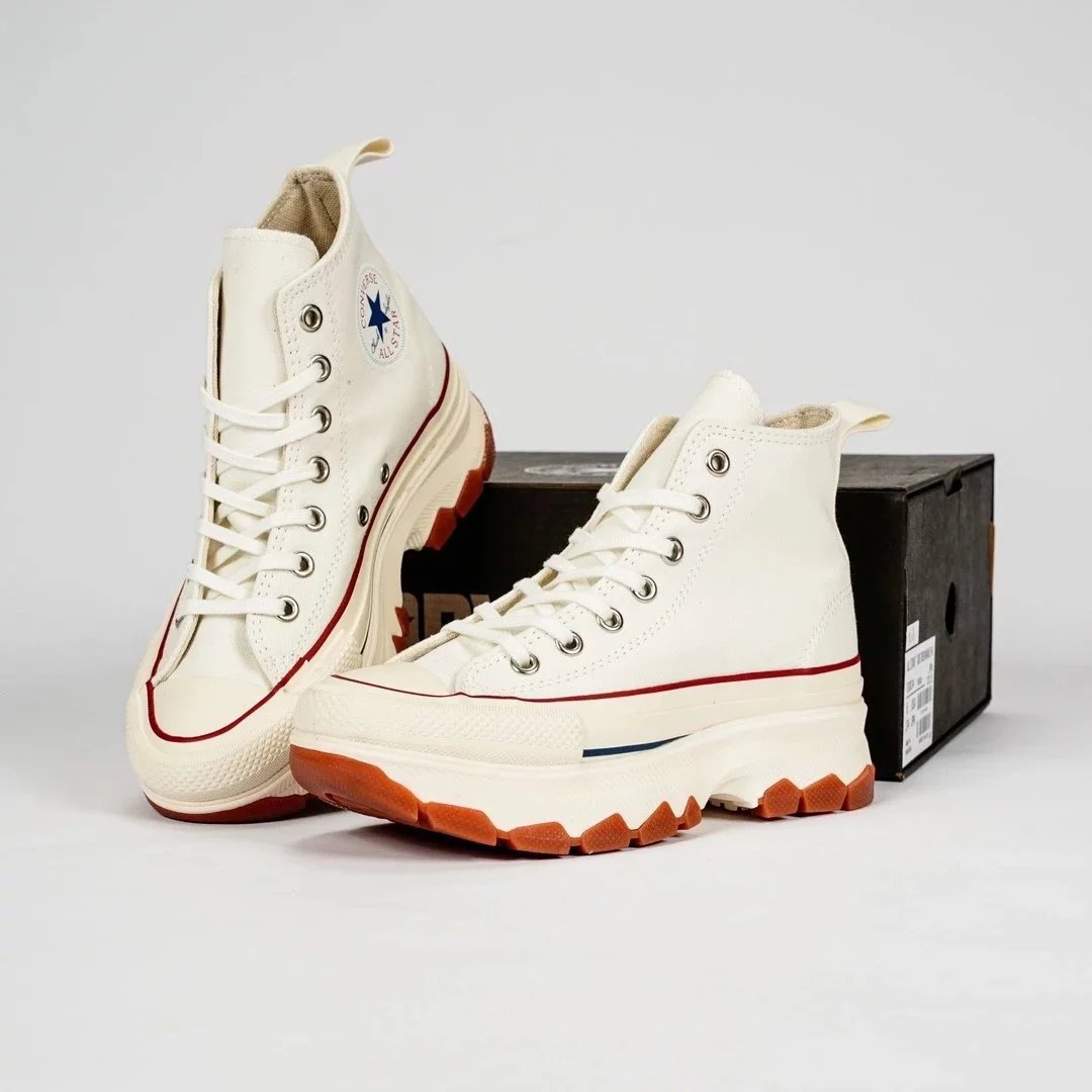 Converse Sneakers All Star 100 Trekwave H platform canvas — Rice White High-top