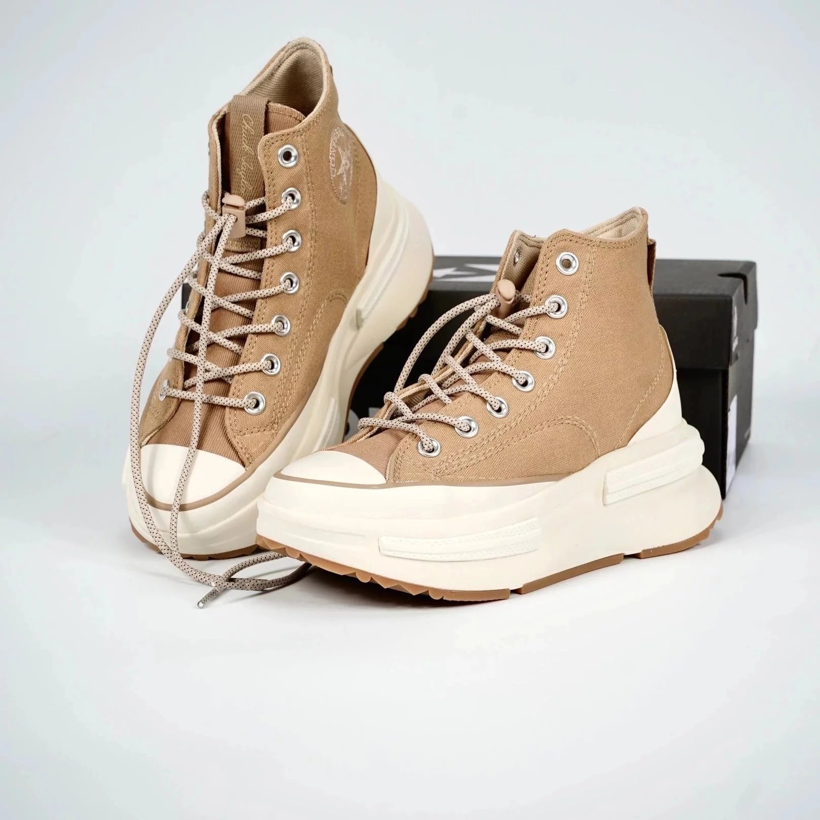 Converse Sneakers All Star 100 Trekwave H platform canvas — muffin brown white