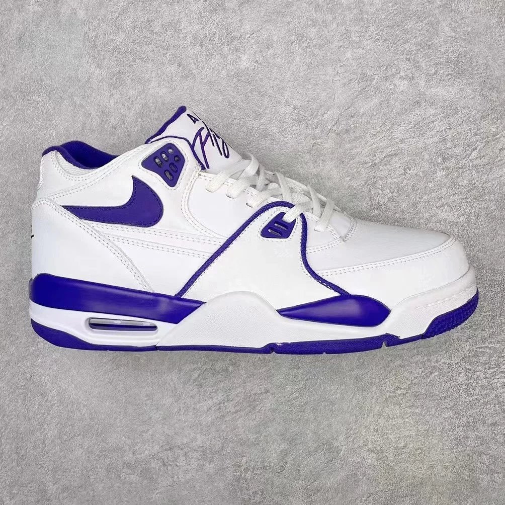 Nike Sneakers Air Flight 89 — White Purple