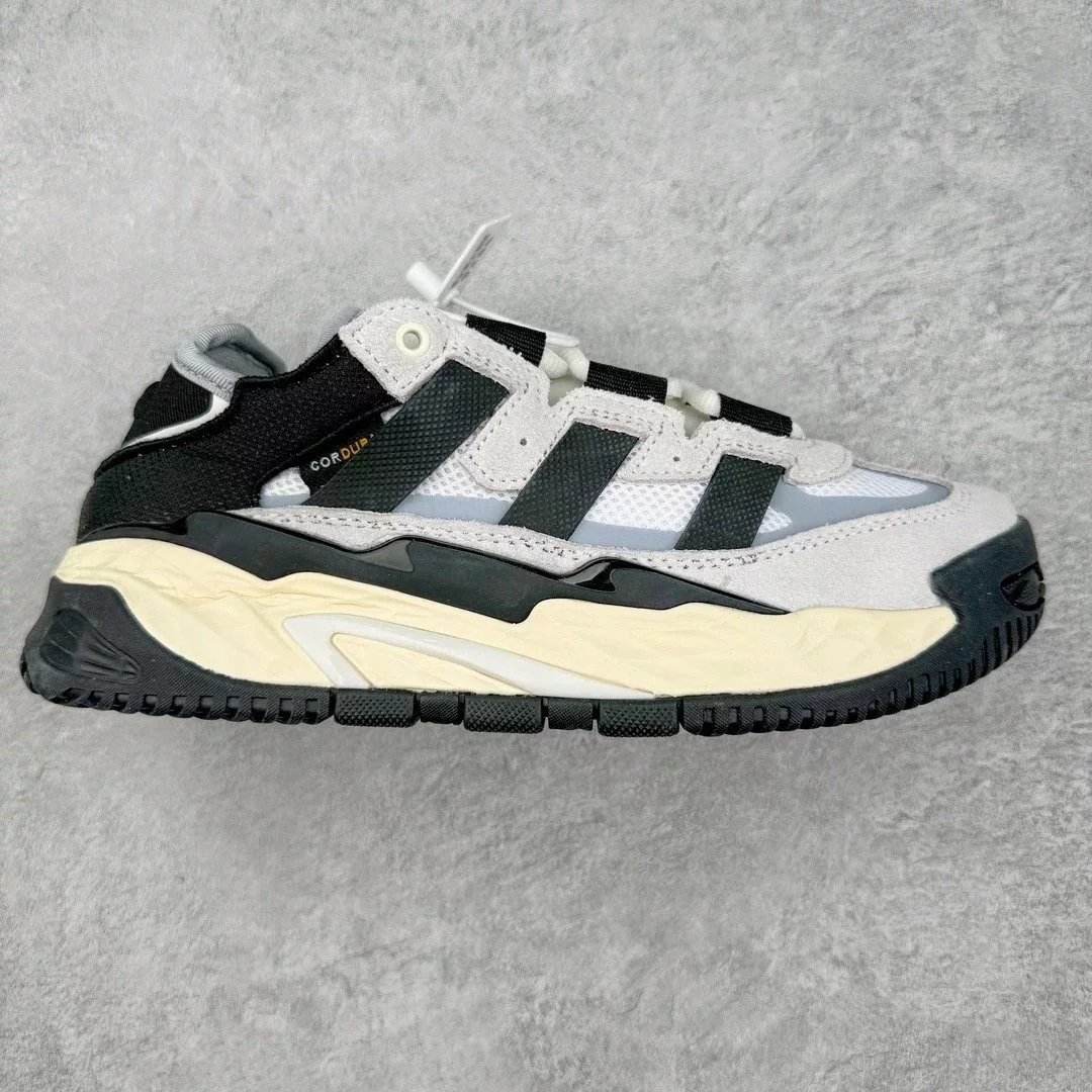 Adidas Sneakers Niteball — Black, white, and gray