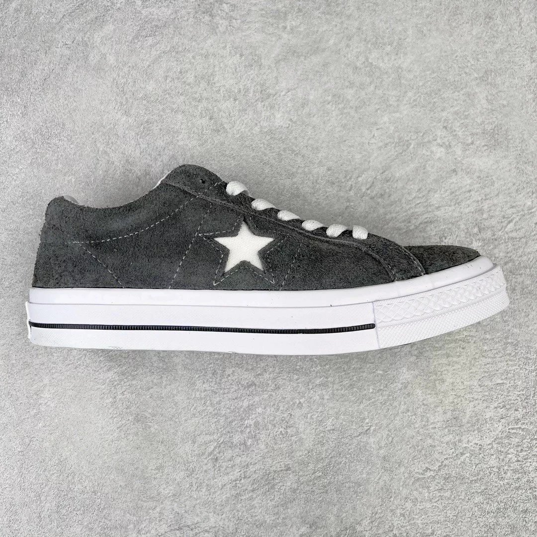 Unbranded Sneakers Low-Top Suede Star-Appliqué — Gray 1