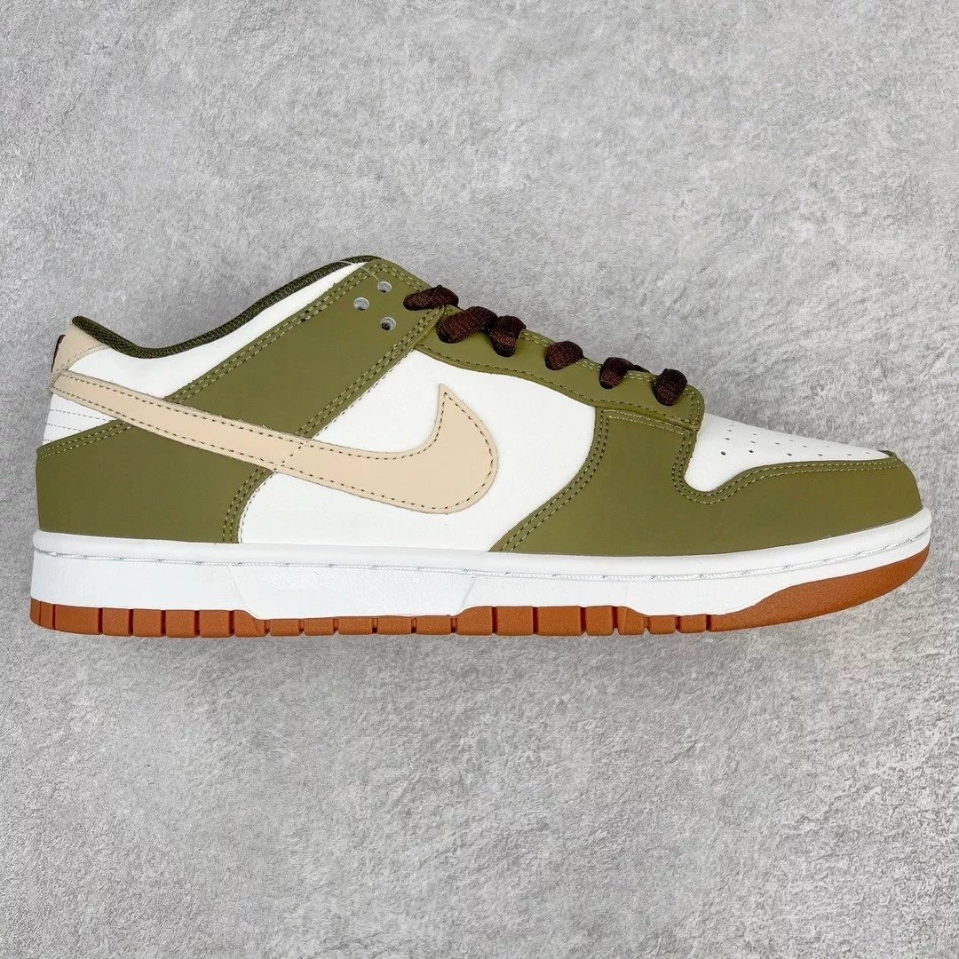 Nike Sneakers Dunk Low custom low-top — white powder green