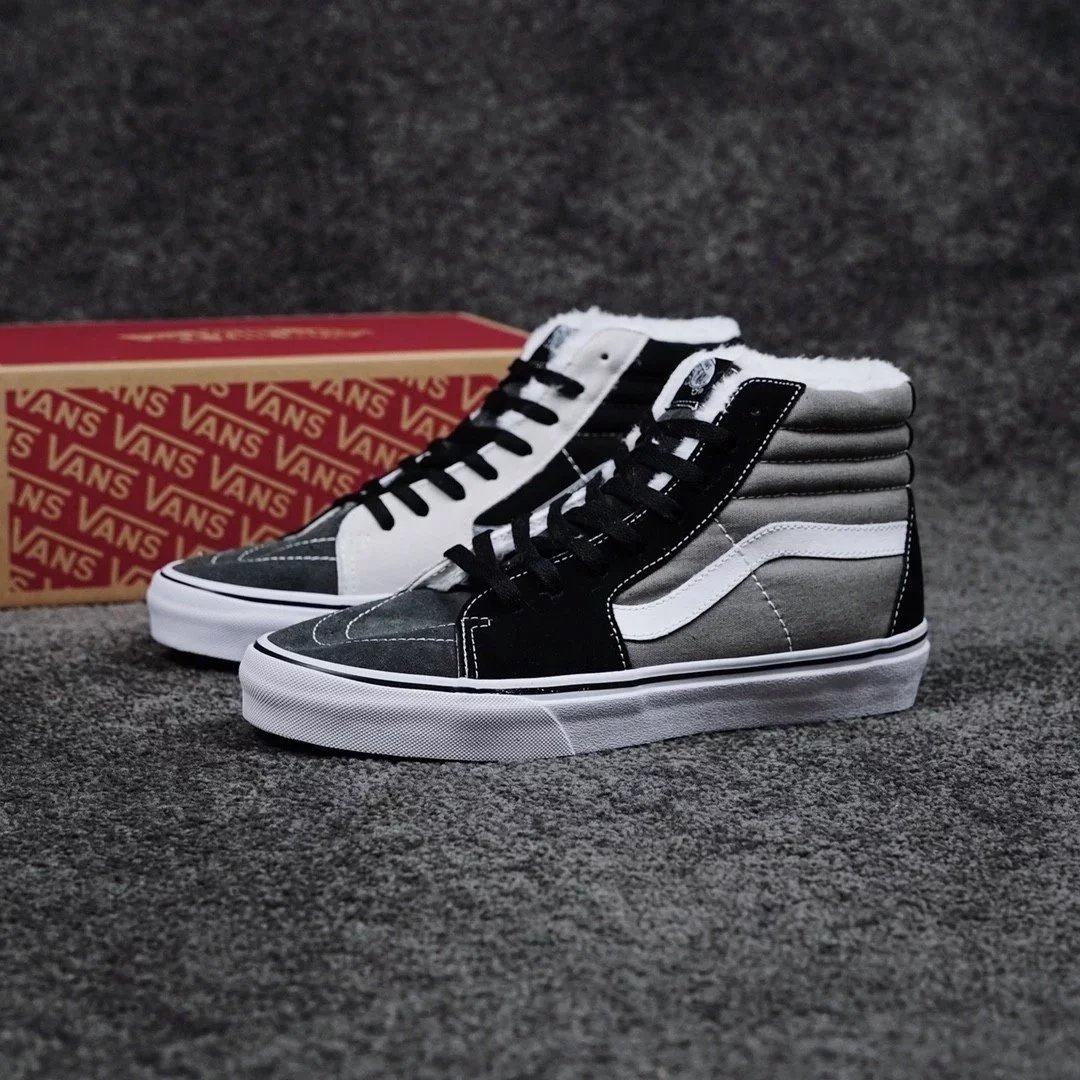 Vans Sneakers SK8-Hi deconstructed lightning-stitch high-top — Black and gray