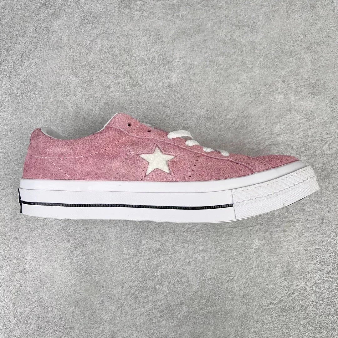 Unbranded Sneakers Low-Top Suede Star-Appliqué — Pink