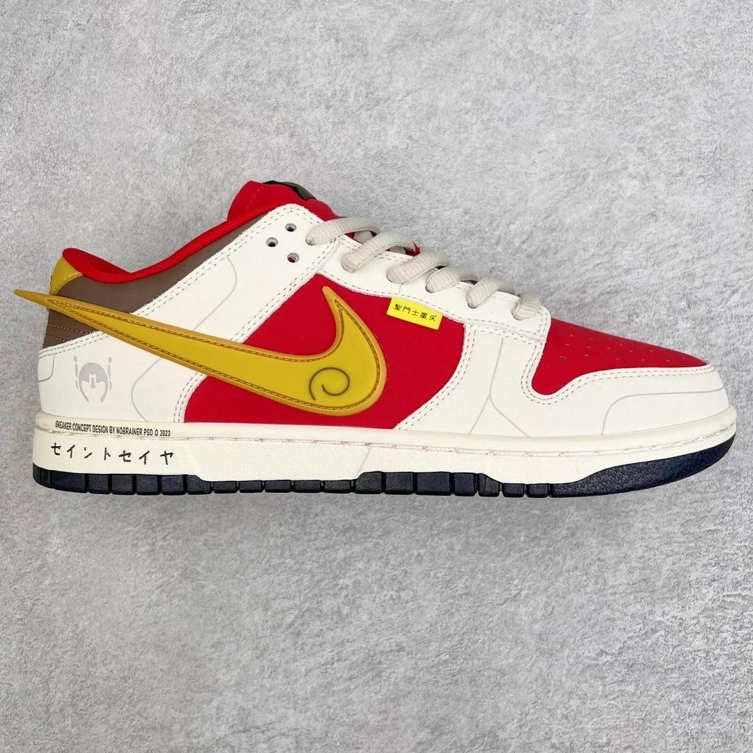 Nike Sneakers Dunk Low — rice red yellow