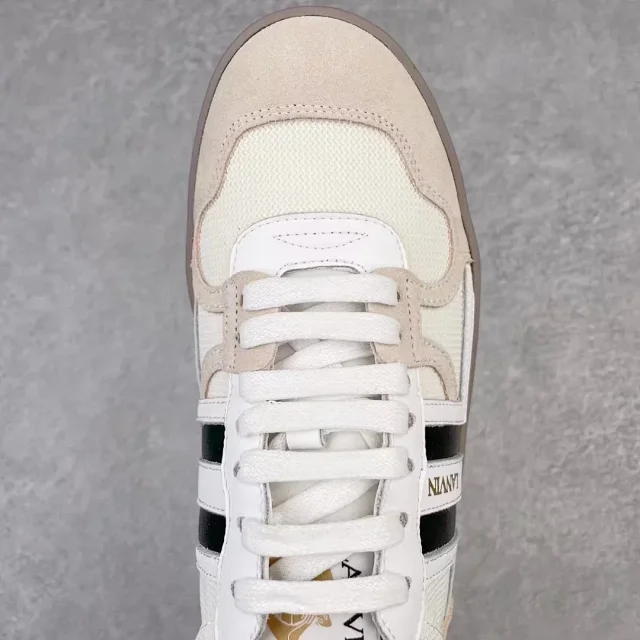 Lanvin Sneakers High-top lace-up with contrast side panels product detail image 3