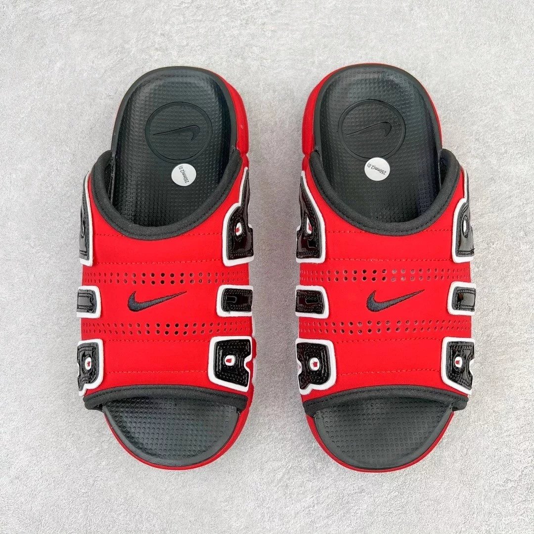 Nike Sandals Air More Uptempo Slide — Red
