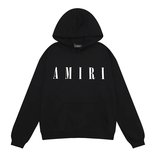 AMIRI Hoodies & Sweatshirts Logo-print pullover hoodie with kangaroo pocket product detail image 2