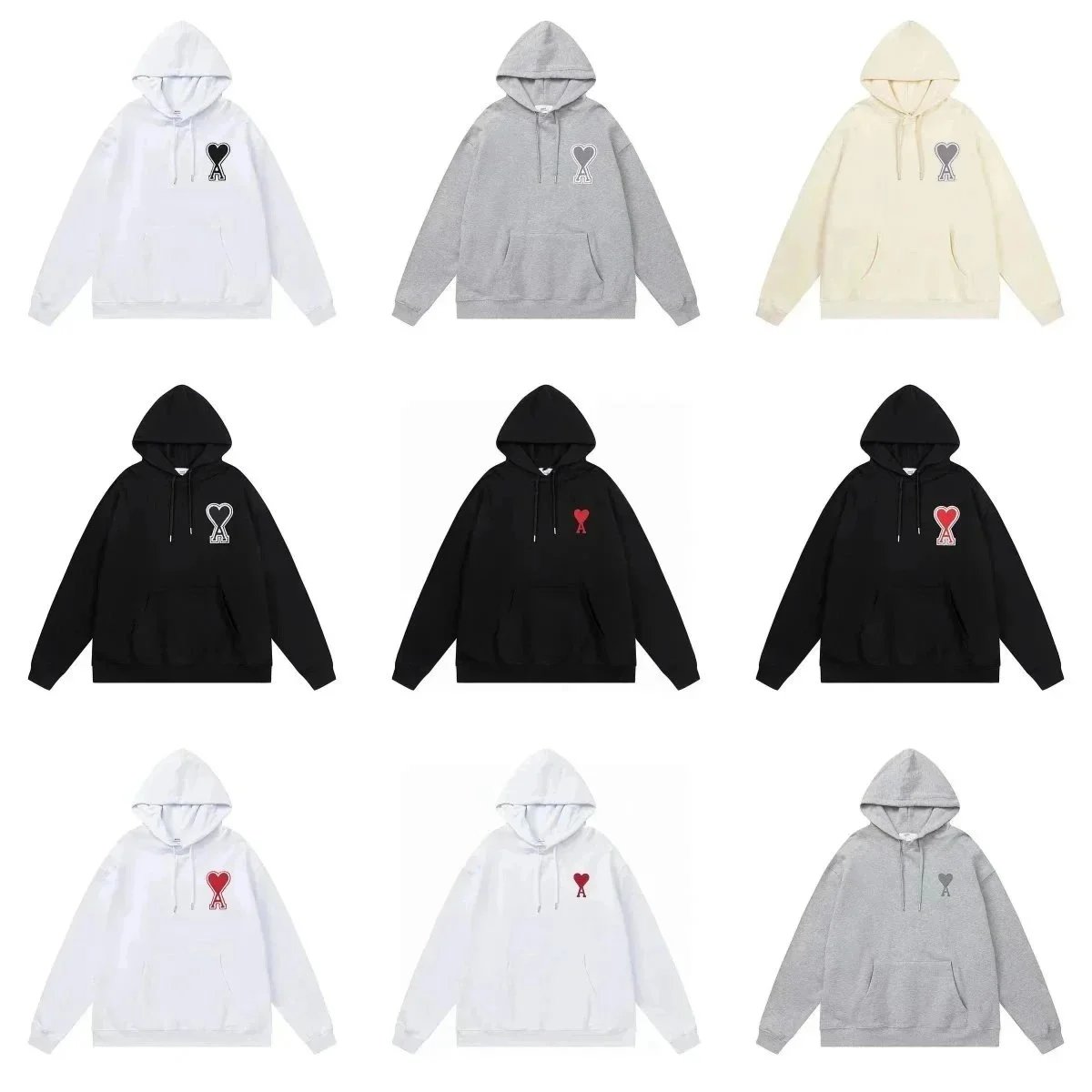 Ami Paris Heart Logo Hoodie [1