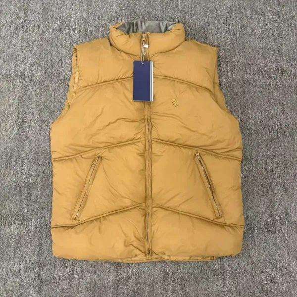 Design Unidentified Brand Puffer Vest Olive Green Vest Outerwear.vest - 9
