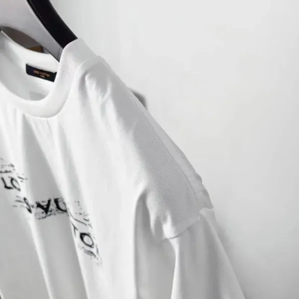 Louis Vuitton Distressed Logo Black T-Shirt - 9