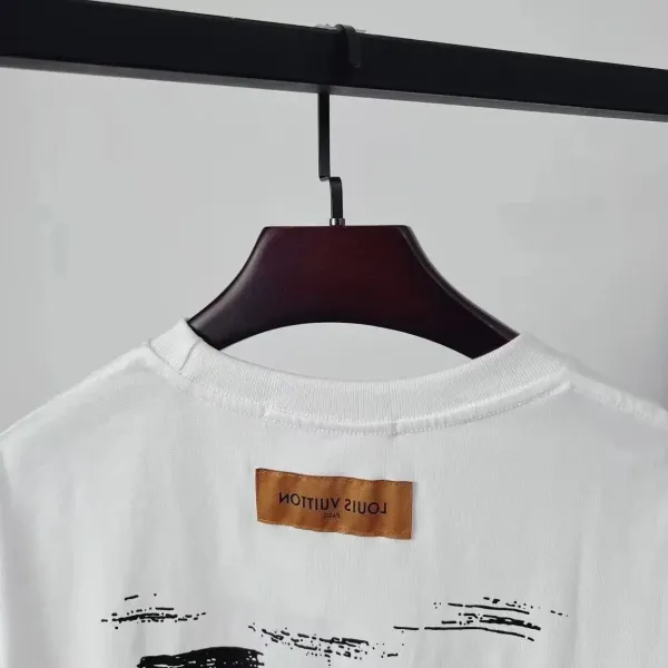 Louis Vuitton Distressed Logo Black T-Shirt - 6