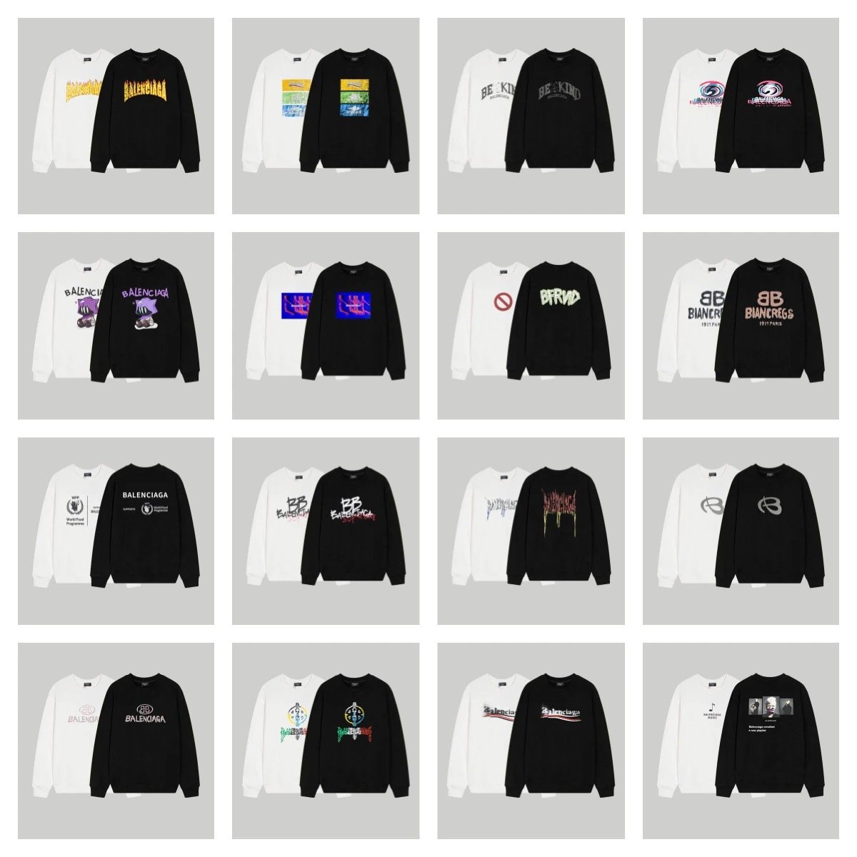 Balenciaga Heavy Cotton Crewneck Hoodie