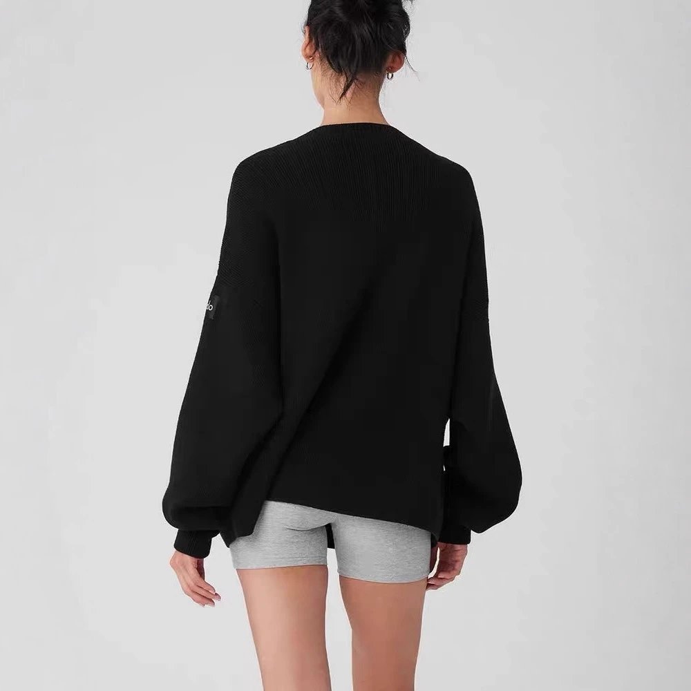 Alo Yoga Essential V-Neck Cardigan Black - 18
