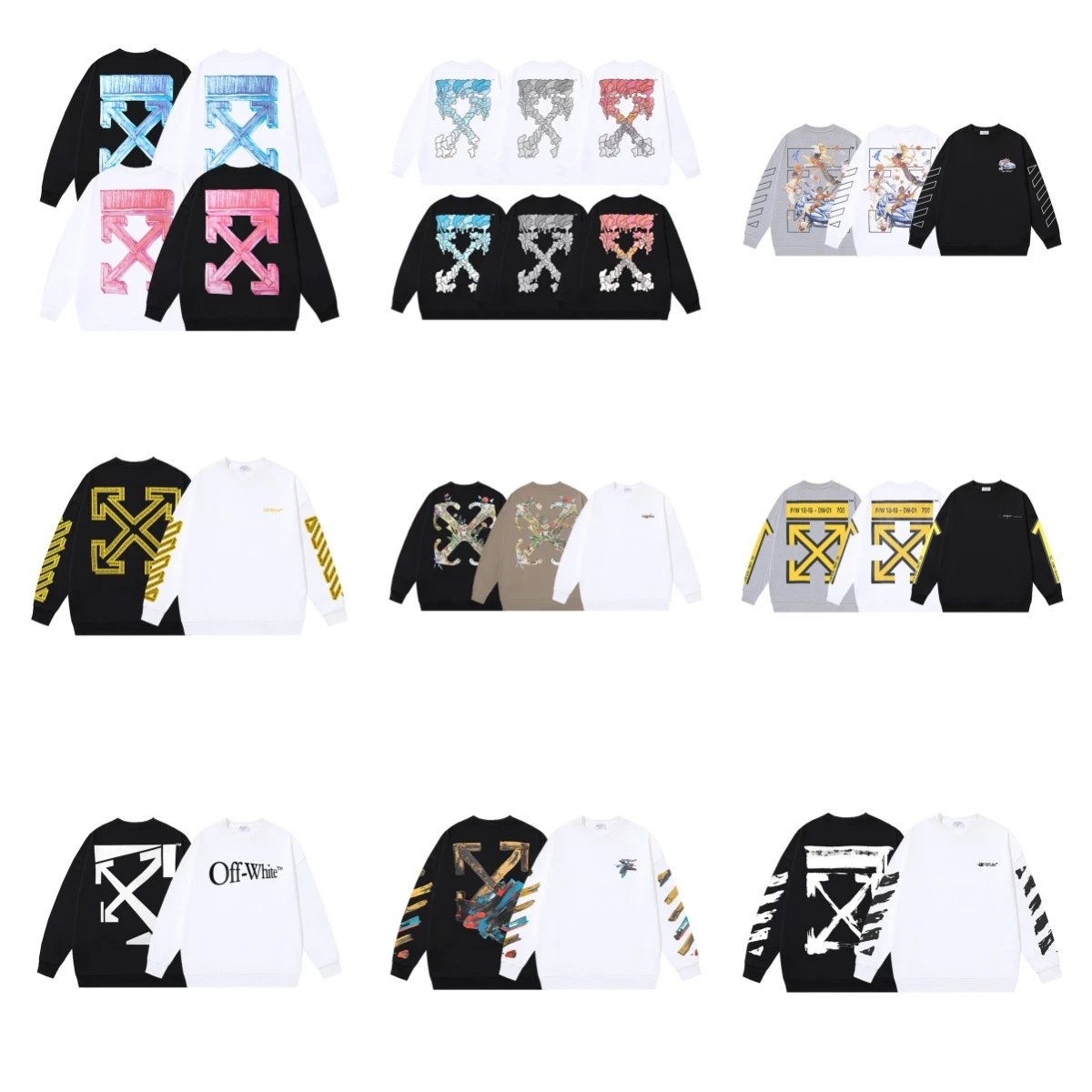 OW Arrow Oil Painting Hoodie