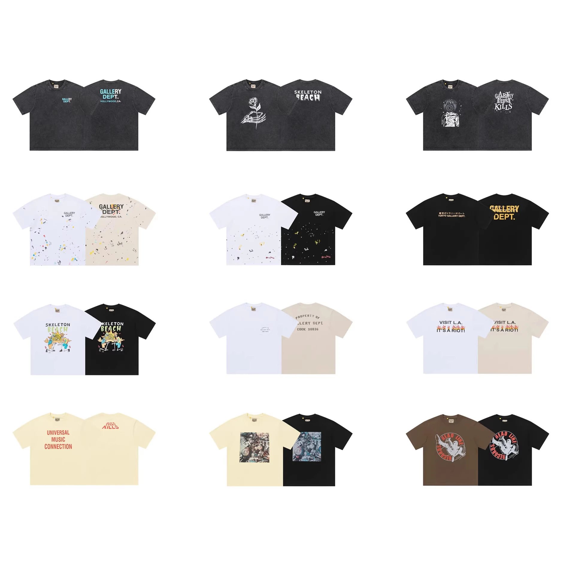 GALL Letter Print T-Shirt