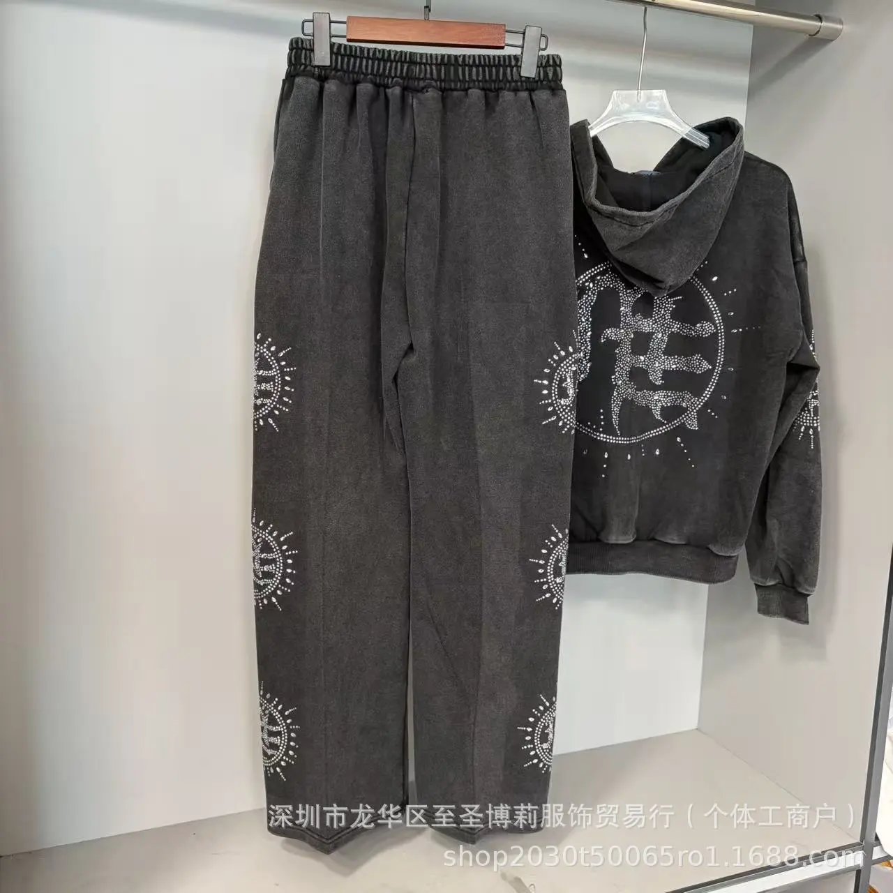 Mix Zip Hoodie Sweatshirt photo 7