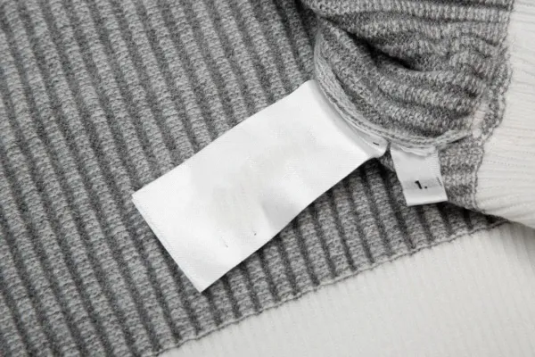 Thom Browne 4-Bar Stripe Ribbed Sweater Gray - 13