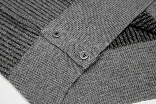 Thom Browne 4-Bar Stripe Ribbed Sweater Gray - 19