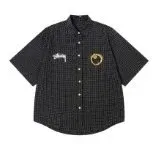 Stussy Checkered Short-Sleeve Shirt Black - 1