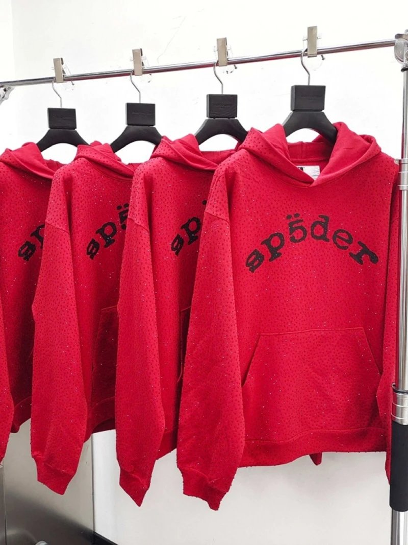 Sp5der Rhinestone Hoodie 450g photo 7