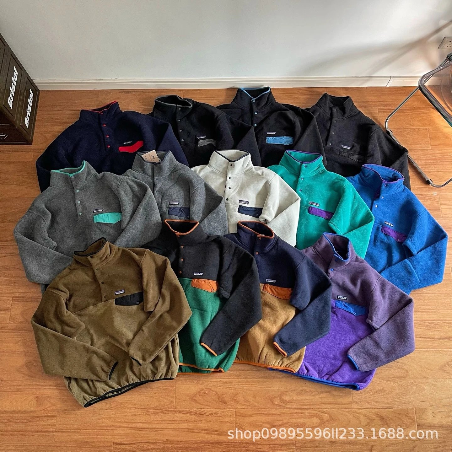 Patta Color-Block Sherpa Fleece Jacket