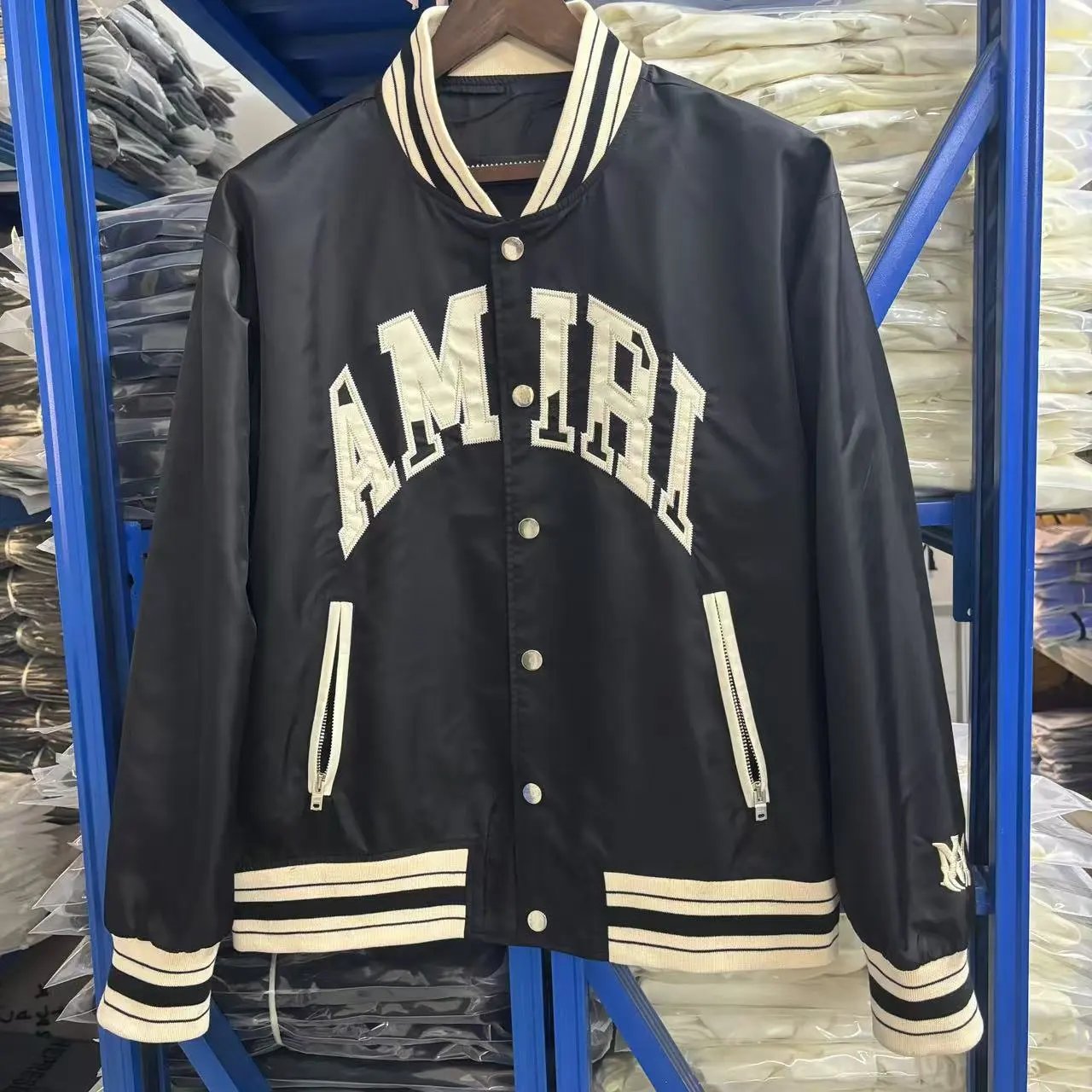 Letter Embroidered Baseball Jacket