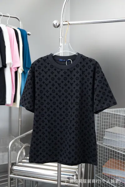 Louis Vuitton Monogram All-Over Print Black T-Shirt - 1