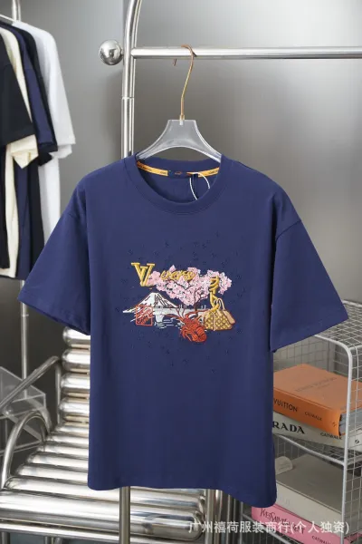 Louis Vuitton T-Shirt Navy Blue T-Shirt - 1