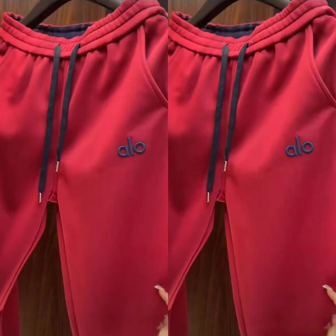 Alo Yoga High-Waisted Sweatpants Red - 10