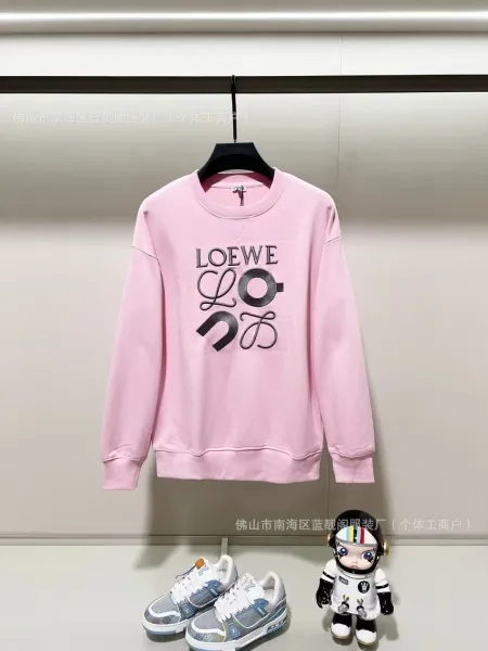 Loewe Anagram Logo Pink Hoodie - 1