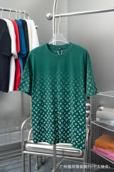 Louis Vuitton Monogram Gradient Print T-Shirt Emerald Green - 1