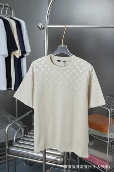 Louis Vuitton Monogram All-Over Print Beige T-Shirt - 1
