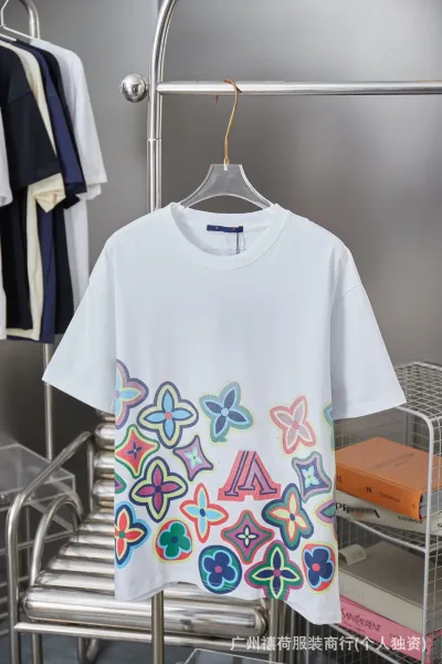 Louis Vuitton Monogram Flower Print Oversized White T-Shirt - 1