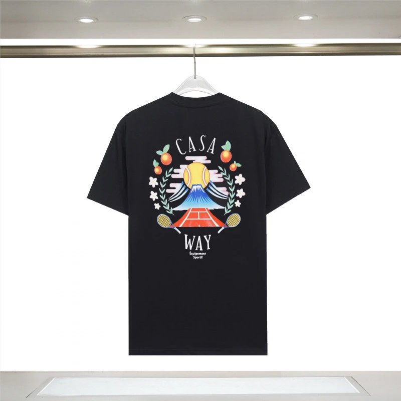876 Front & Back Print Black