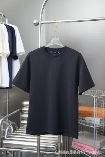 Design Textured Black Oversized T-Shirt - 1