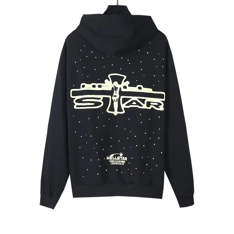 Hellstar Star Graphic Hoodie Black - 7