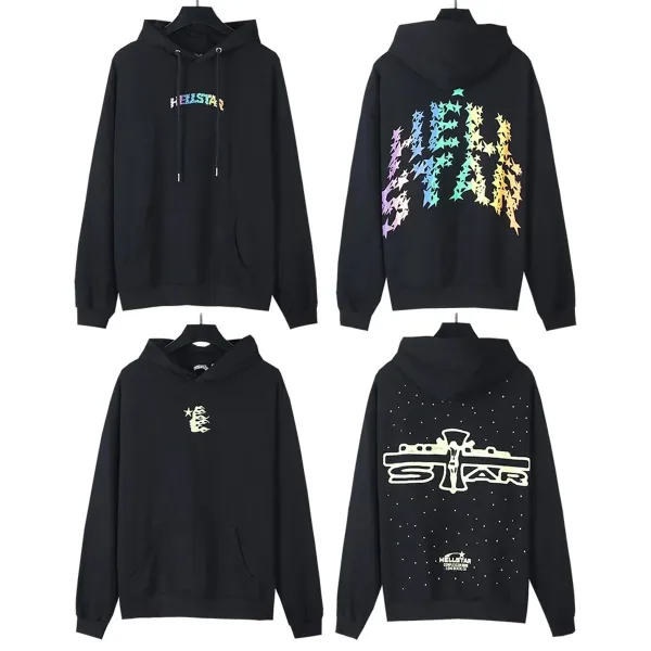 Hellstar Star Graphic Hoodie Black - 3