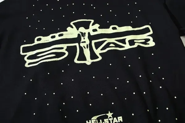 Hellstar Star Graphic Hoodie Black - 9
