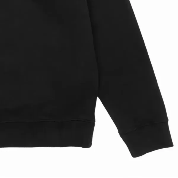 Stone Island Logo Embroidered Black Crewneck Sweatshirt - 9