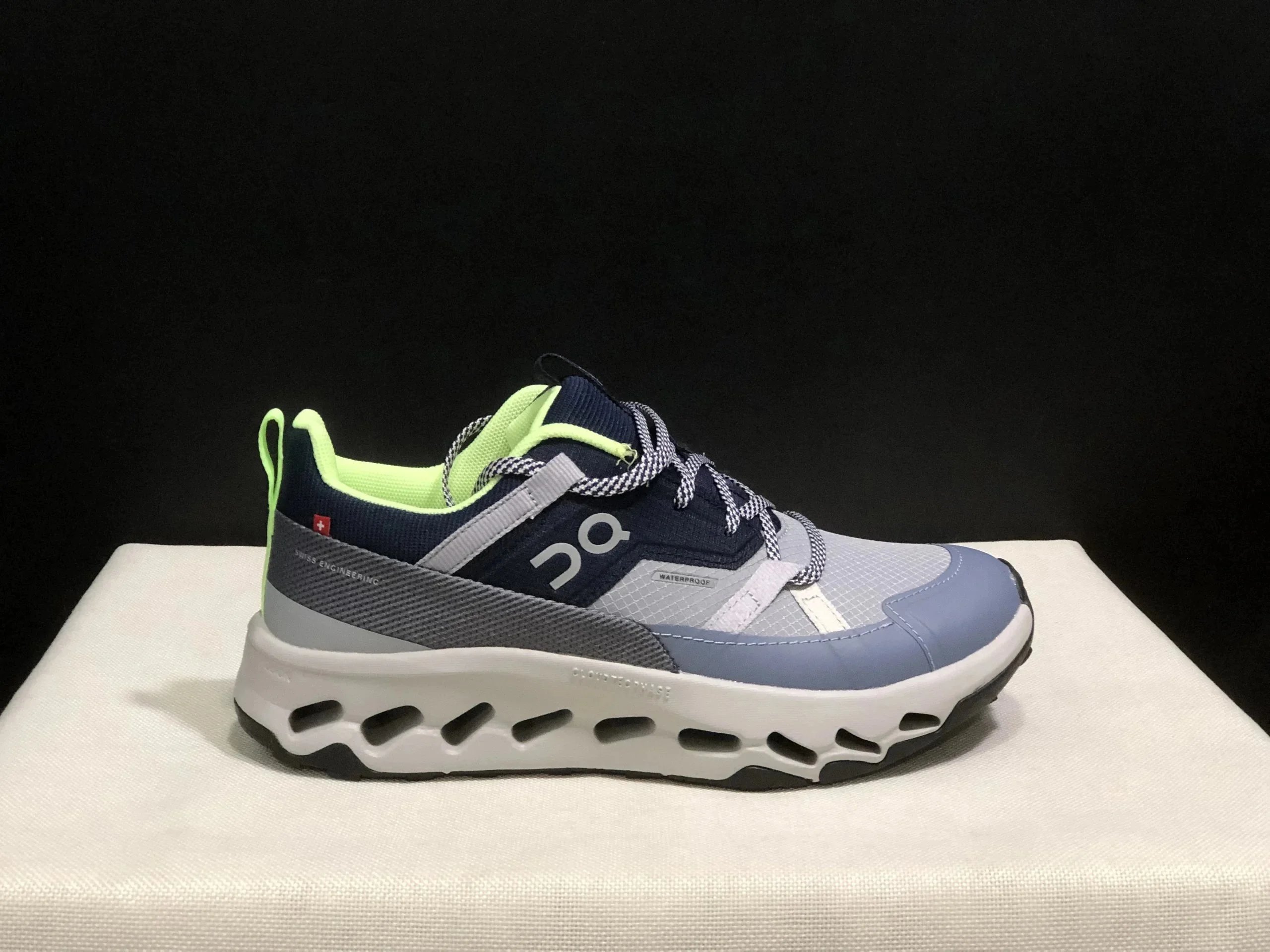 On Cloudrock Waterproof Gray Blue Orange Sneakers Running Shoes - 10