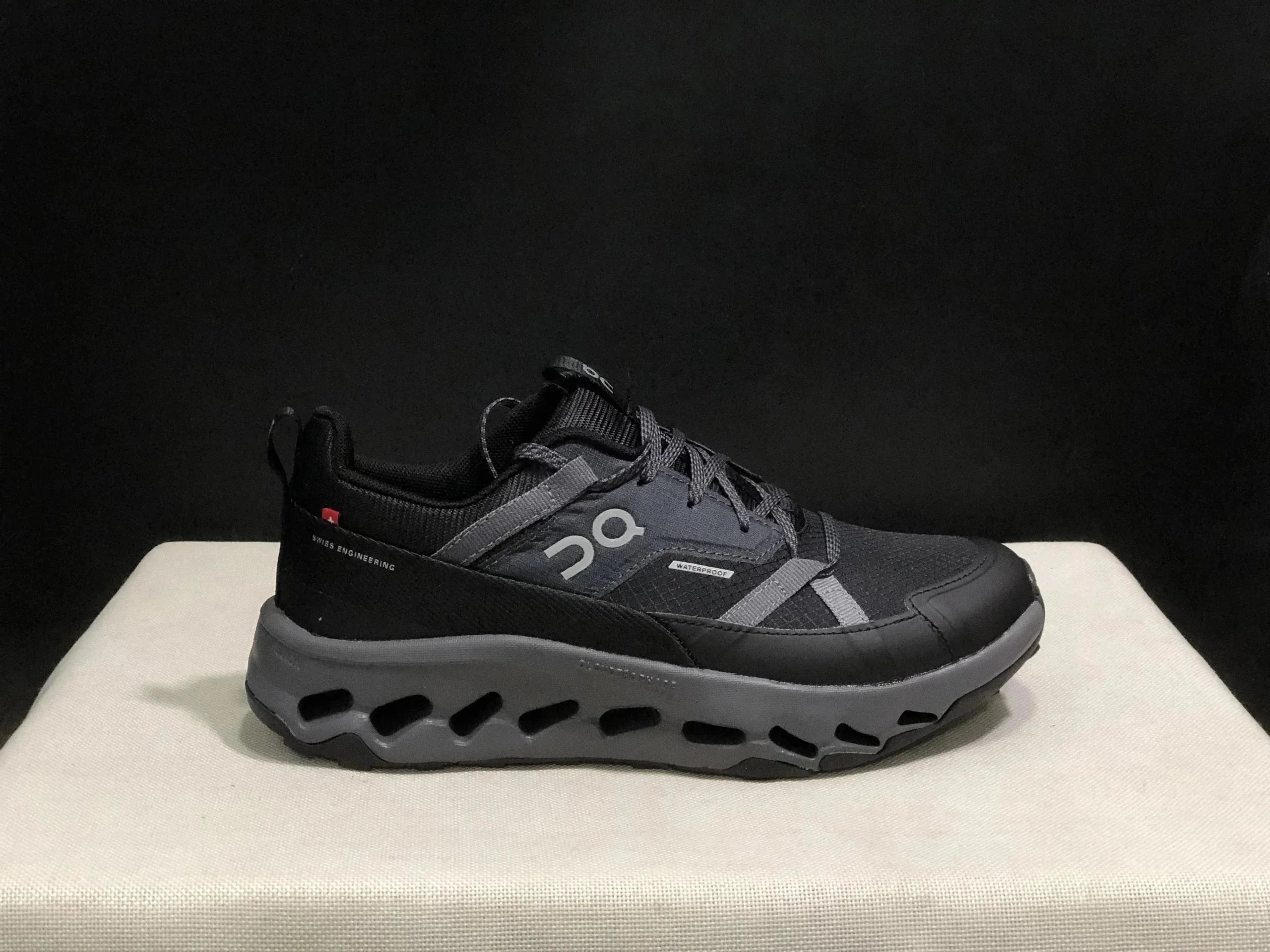 On Cloudrock Waterproof Gray Blue Orange Sneakers Running Shoes - 7