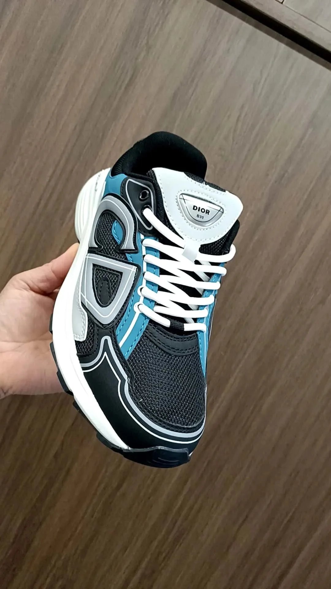 Dior B30 Sneakers Black Blue White Chunky Sneakers
