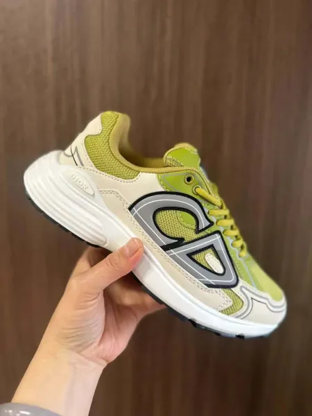 Dior B23 Low Lime Green Sneakers Chunky Sneakers - 1