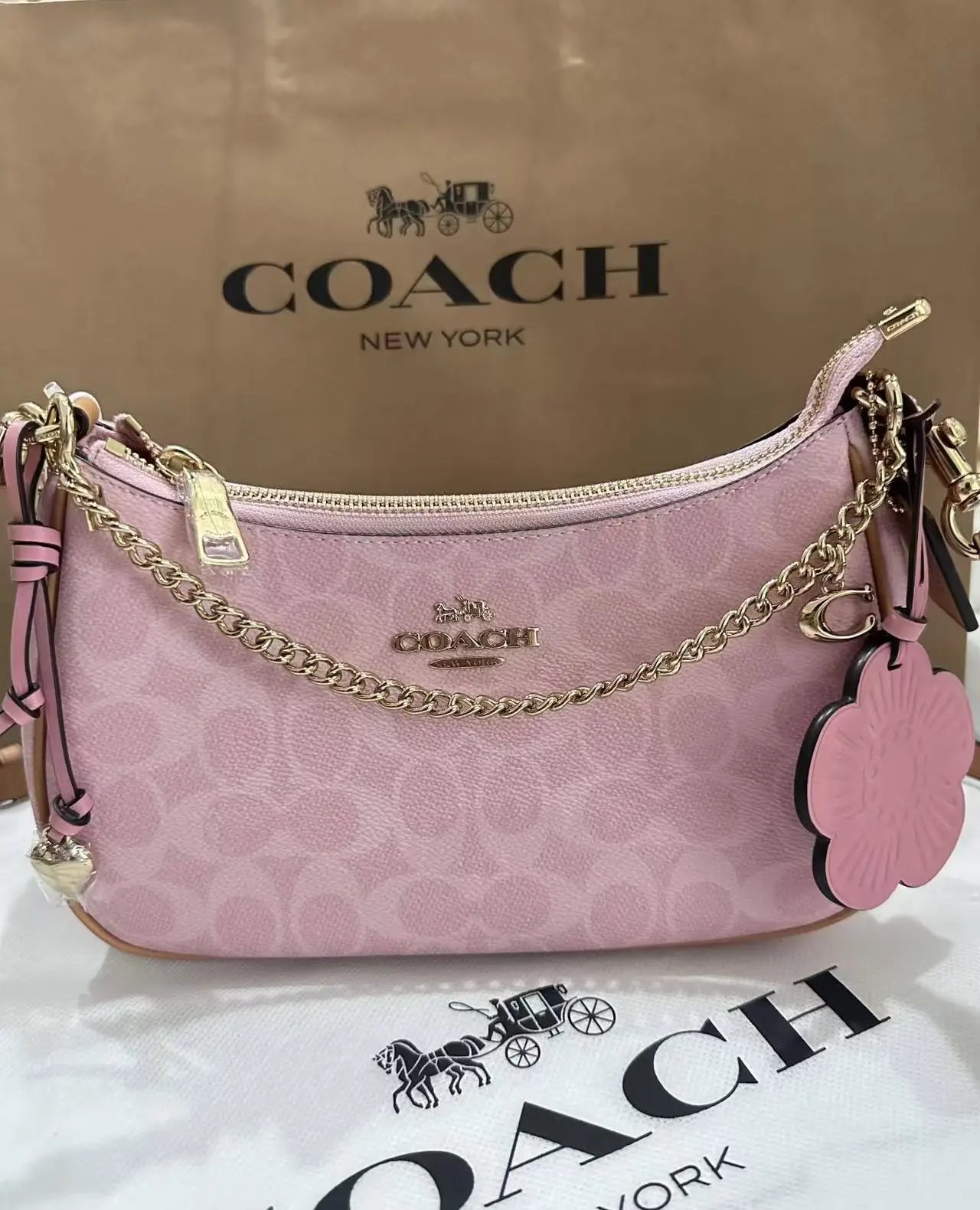 Pink with Floral Embellishment [Gift Boxed]