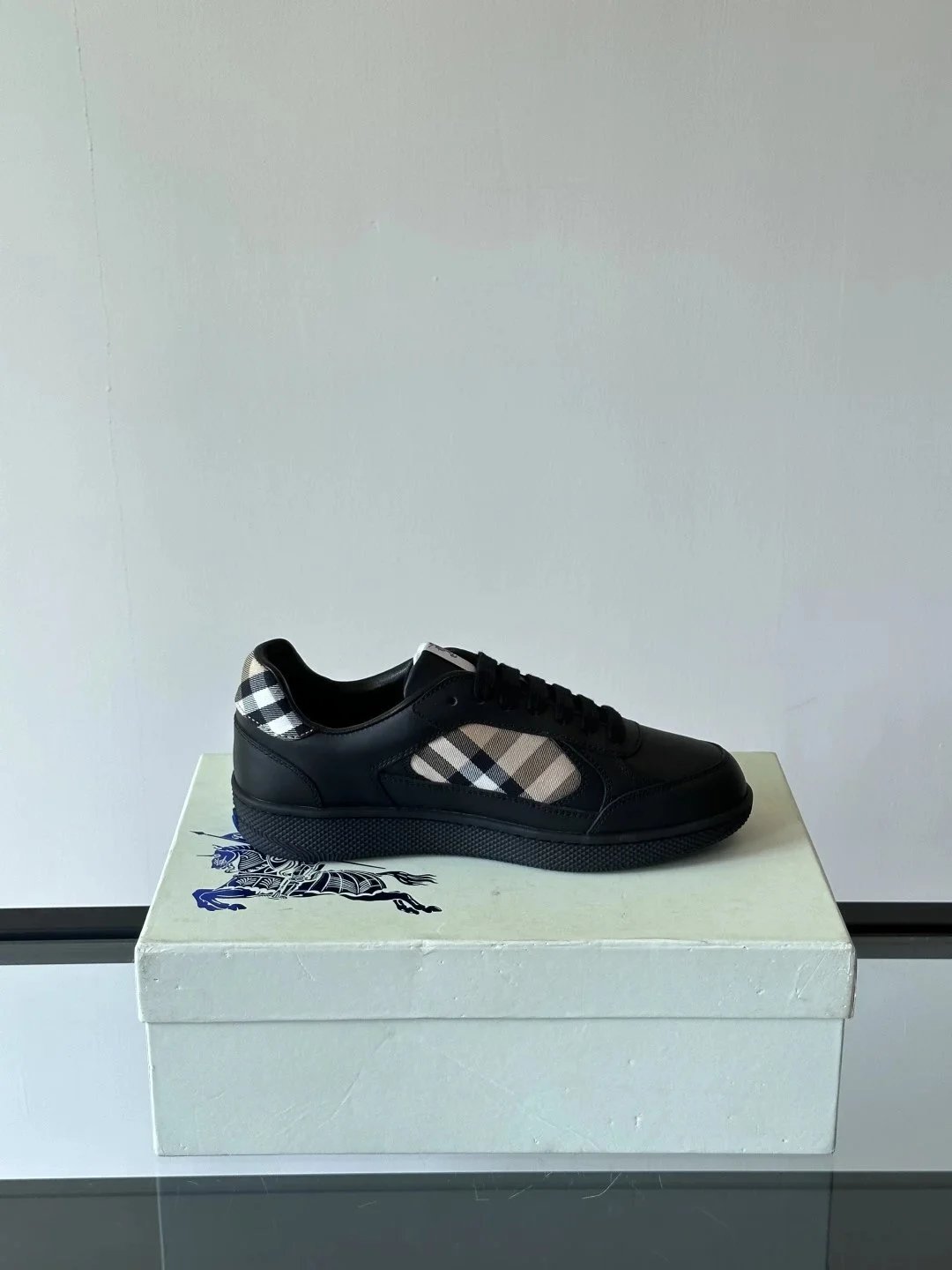 Burberry Embossed Plaid Sneakers