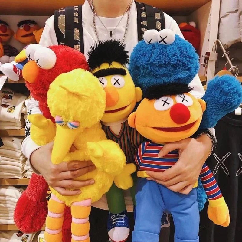 Kaws x Sesame Street Plush Toys